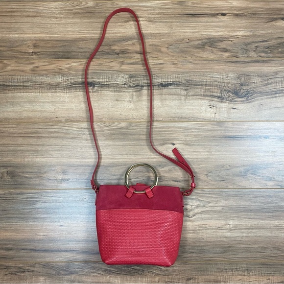 Halston Crossbody‎ Weave Purse - Picture 2 of 15